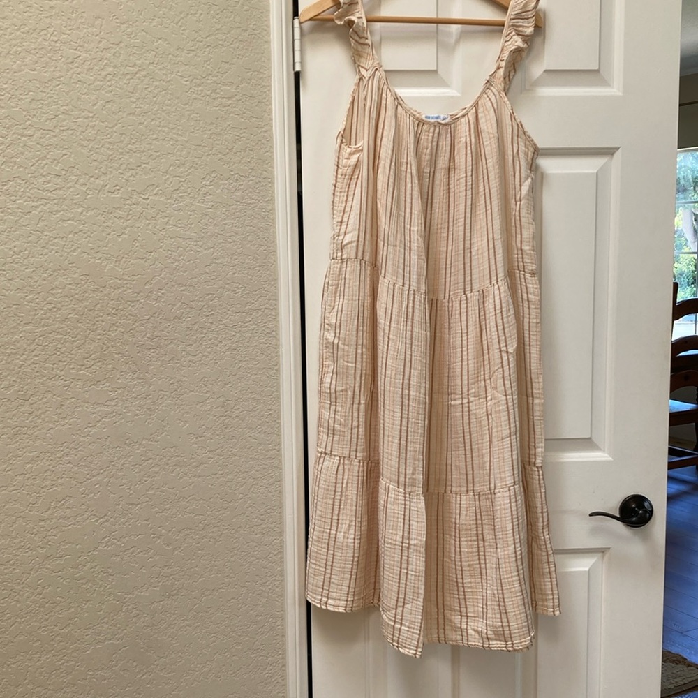 4our dreamers gauze tiered dress